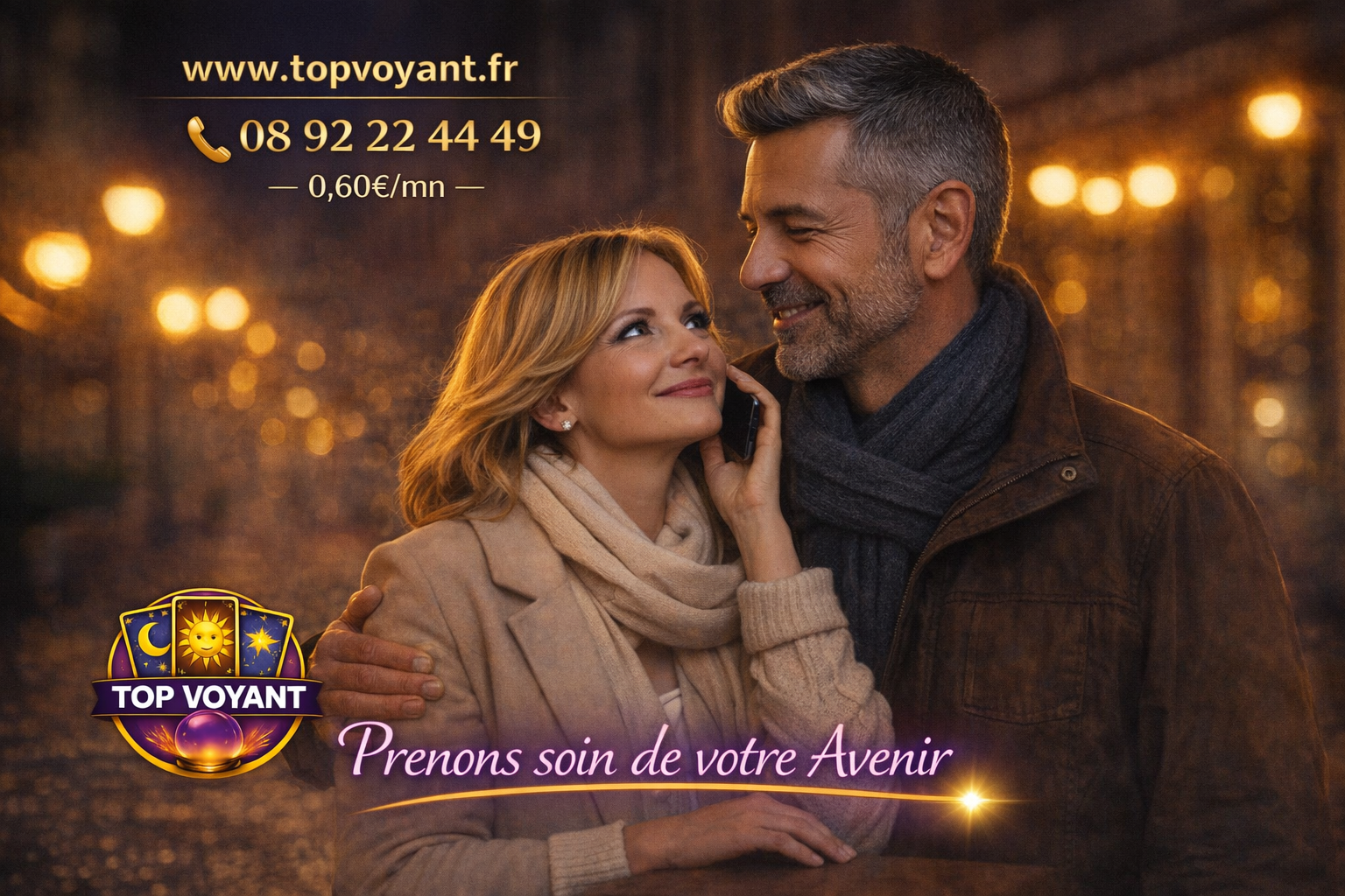 Couple appelant la voyance en ligne de Top Voyant