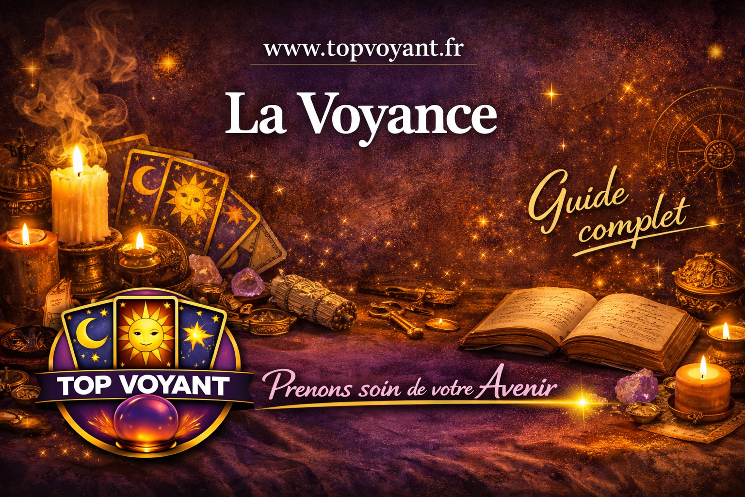Glossaire de la Voyance avec des oracles représentés