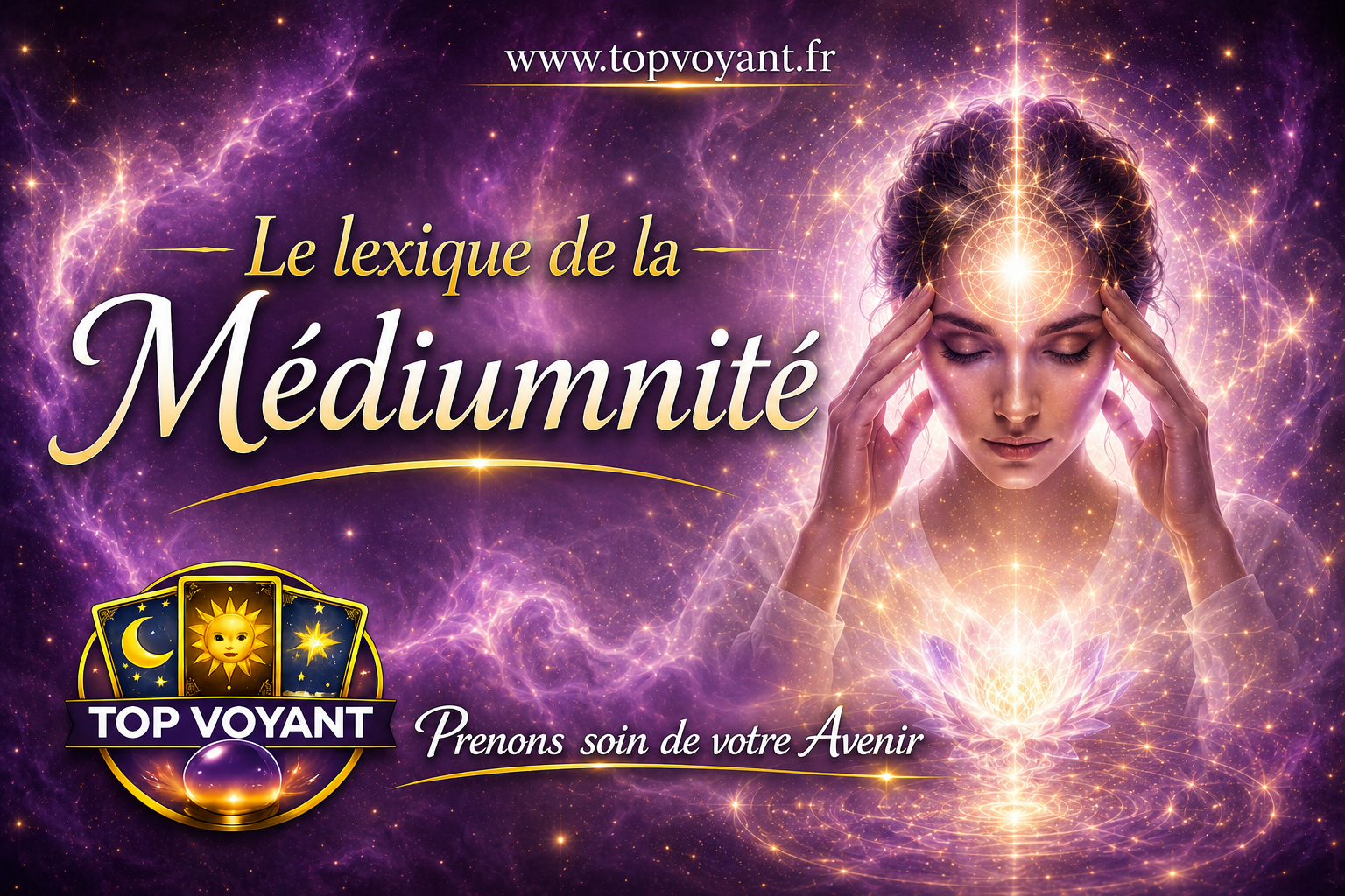 Une femme médium tient sa tête car elle reçoit des messages par flashs de Médiumnité